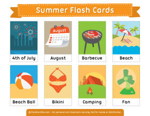 Summer Flash Cards