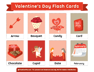 Valentine's Day Flash Cards