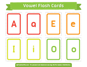 Vowel Flash Cards