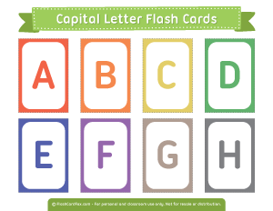 Capital Letter Flash Cards