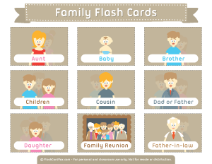 Family Flash Cards