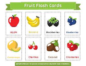 Fruit Flash Cards