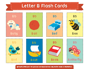 Letter B Flash Cards