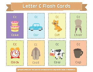 Letter C Flash Cards